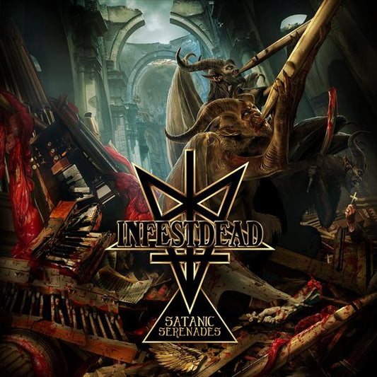 Infestdead - Satanic Serenades - DOUBLE LP GATEFOLD COLORED - Osmose Productions - Image 2