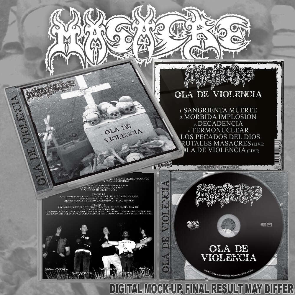 Massacre - Ola De Violencia + Bonus - CD - Osmose Productions