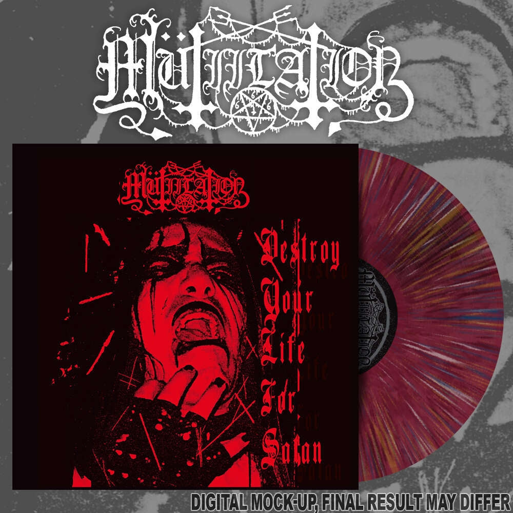 Mutiilation - Destroy Your Life for Satan - 10" Colored Vinyl - Osmose Productions