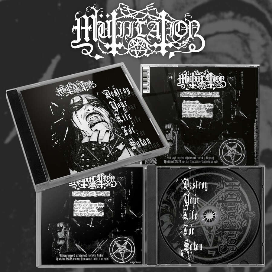 Mutiilation - Destroy Your Life for Satan (Re-issue) - MCD - Osmose Productions