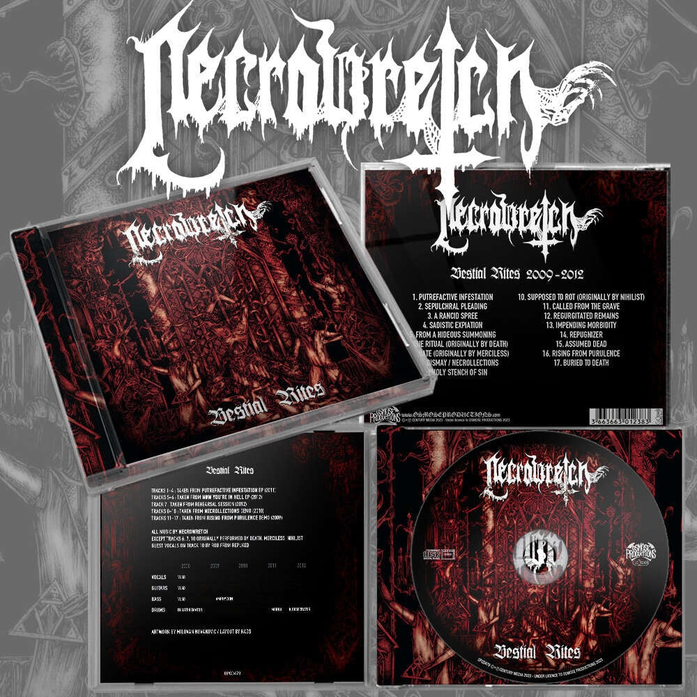 Necrowretch - Bestial Rites - CD - Osmose Productions - Image 2