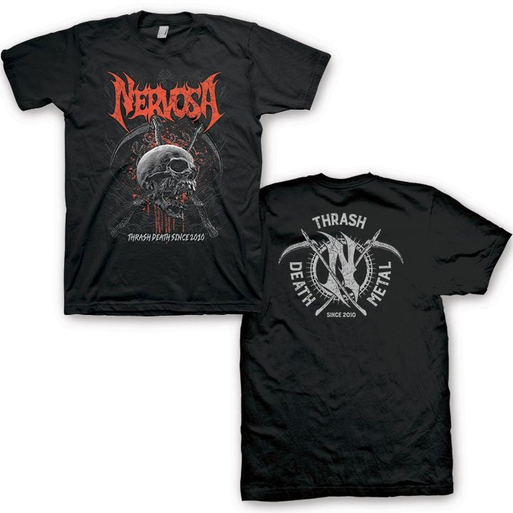 Nervosa - Skull Chaos - Tee - T shirt - Vision Merch