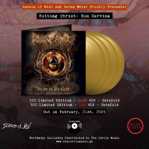 Rotting Christ - Non Serviam - A 20 Year Apocryphal Story - 4 LP Gatefold - Imported