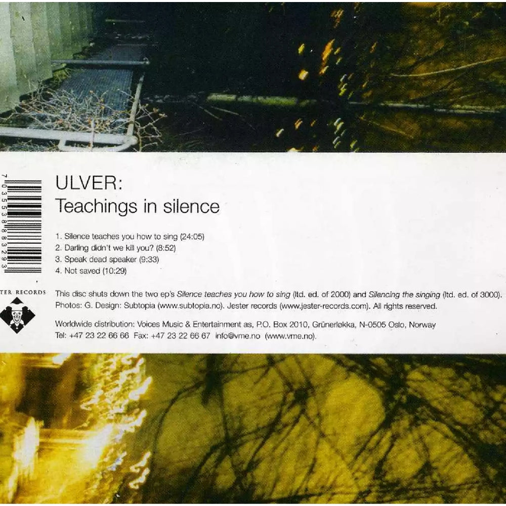 Ulver - Teachings in Silence - CD - Imported