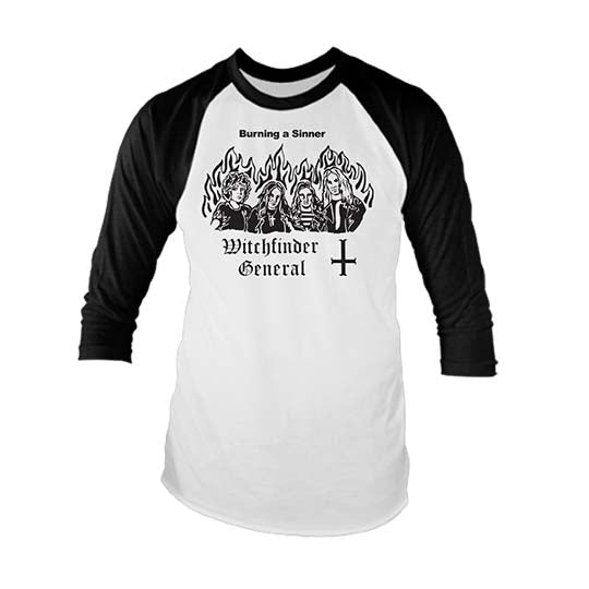 Witchfinder General - Burn a Witch (Raglan) - T Shirt Jersey - Vision Merch