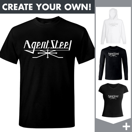 Agent Steel - Logo White - Merchandising