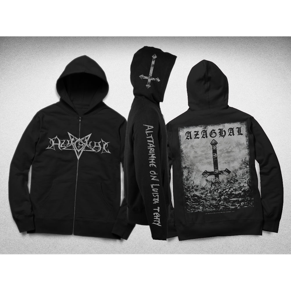 Azaghal - Alttarimme on Luista Tehty ‘Alternative Design’ - Hooded Sweat Shirt Zip - Immortal Frost Productions