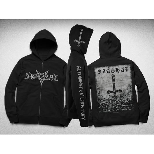 Azaghal - Alttarimme on Luista Tehty ‘Alternative Design’ - Hooded Sweat Shirt Zip - Immortal Frost Productions