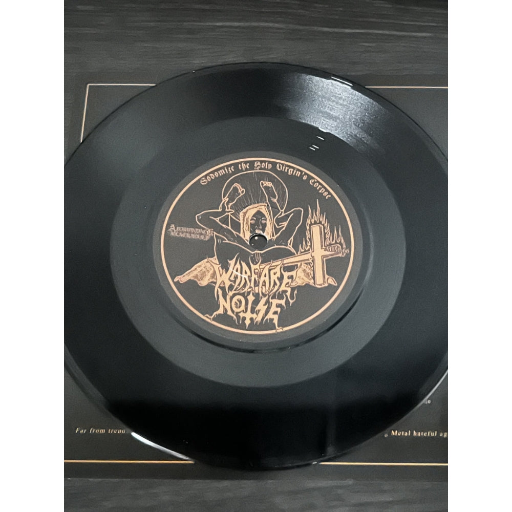 Blasphemaniac and Warfare Noise - The Profane Defloweriung of the Perverted Immaculate Saint - 7 EP - Adirondack Black Mass - Image 2