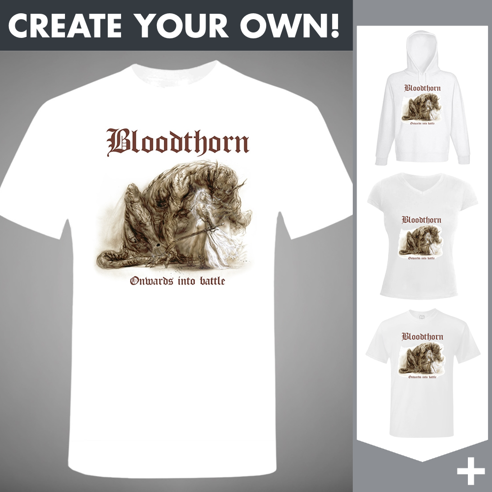 Bloodthorn - Onwards Into Battle (white) - Merchandising