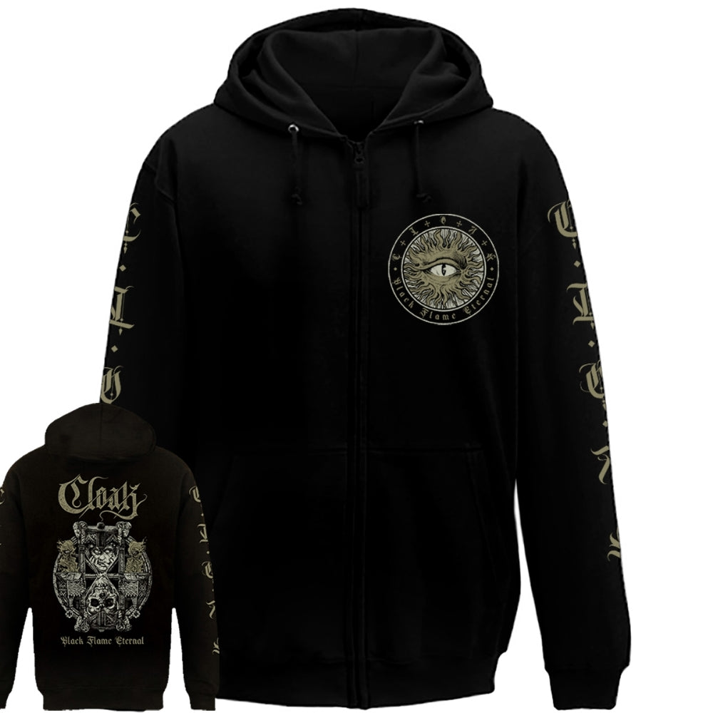 Cloak - Black Flame Eternal - Hooded Sweat Shirt Zip - SEASON OF MIST