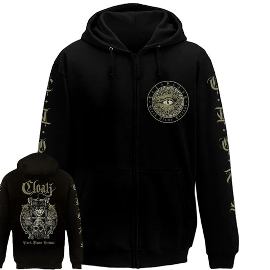 Cloak - Black Flame Eternal - Hooded Sweat Shirt Zip - SEASON OF MIST