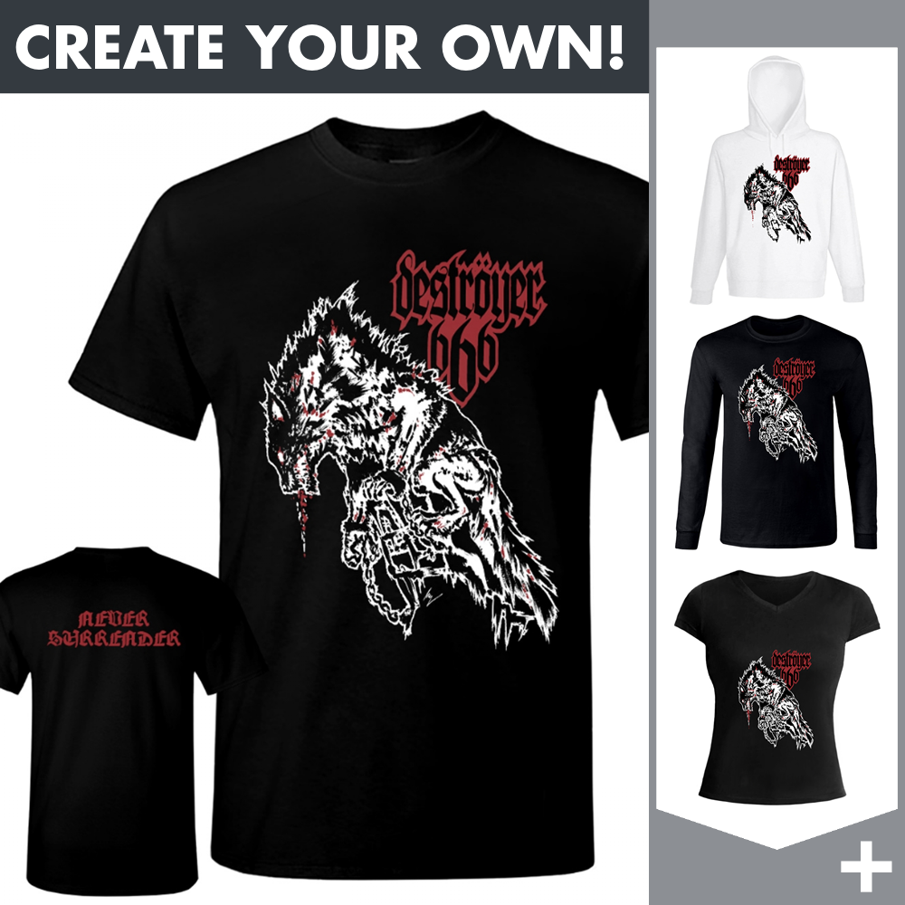 Destroyer 666 - Never Surrender - Merchandising