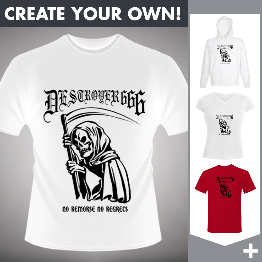 Destroyer 666 - No Remorse No Regrets - Merchandising