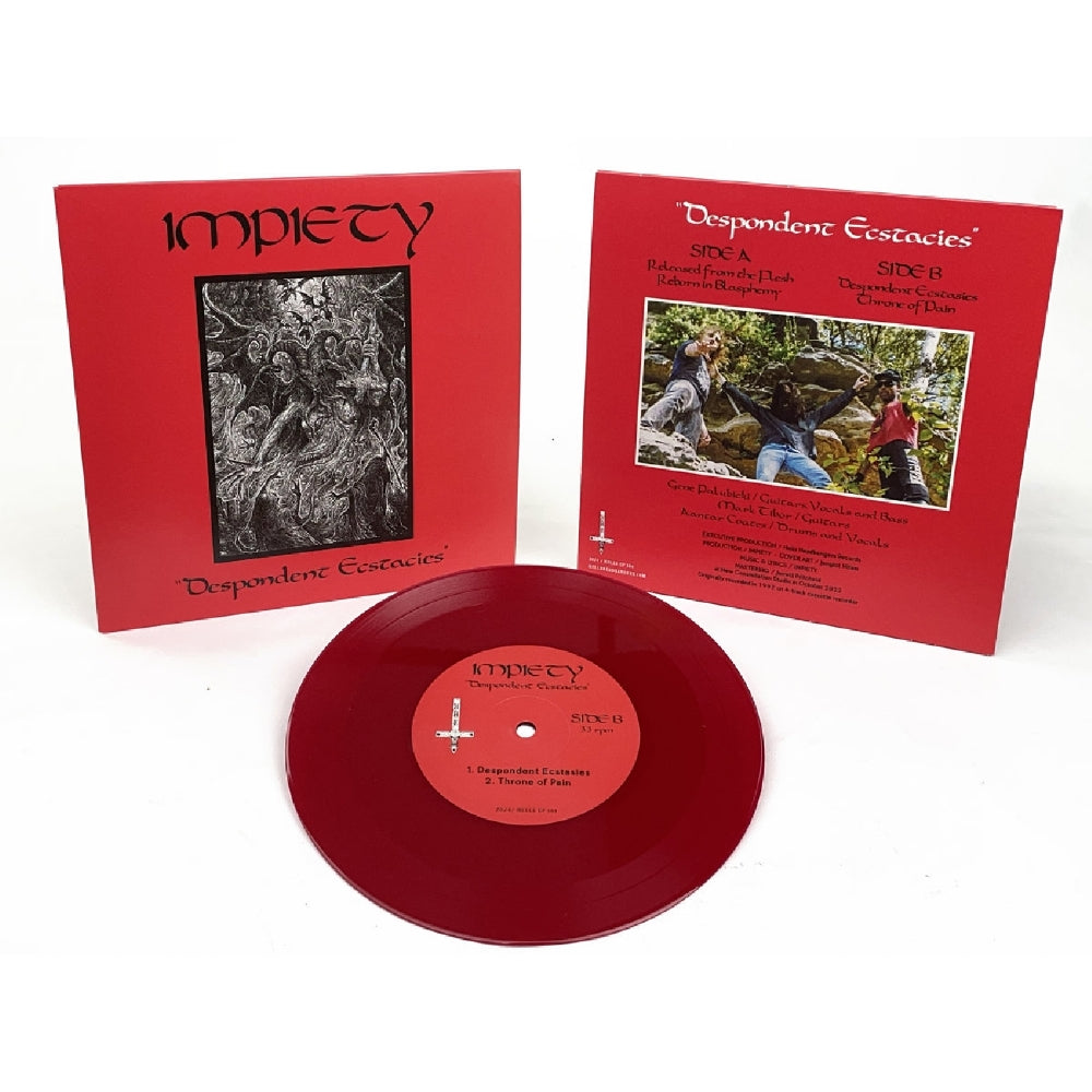 Impiety - Despondent Ecstacies - 7" Colored Vinyl - Hells Headbangers