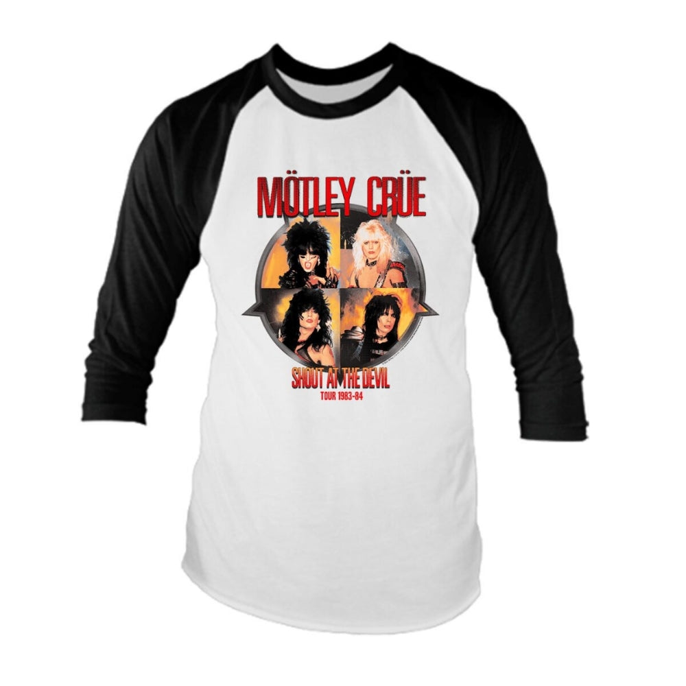 Mötley Crüe - Shout at the Devil (Raglan) - T Shirt Jersey - Vision Merch