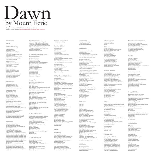 Mount Eerie - Dawn - LP COLORED - P.W. Elverum & Sun