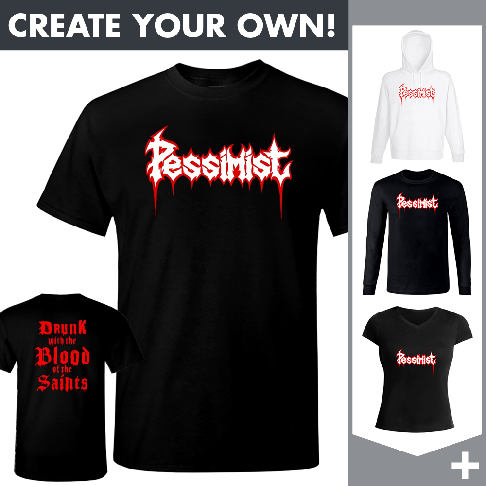 Pessimist - Red Logo - Merchandising