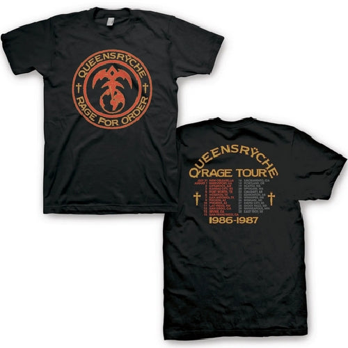 Queensryche - Rage For Order Tour- Tee - T shirt - Vision Merch