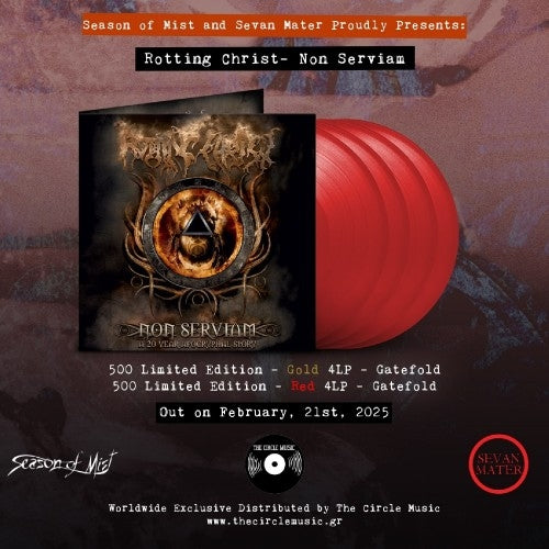 Rotting Christ - Non Serviam - A 20 Year Apocryphal Story - 4 LP Gatefold - Imported