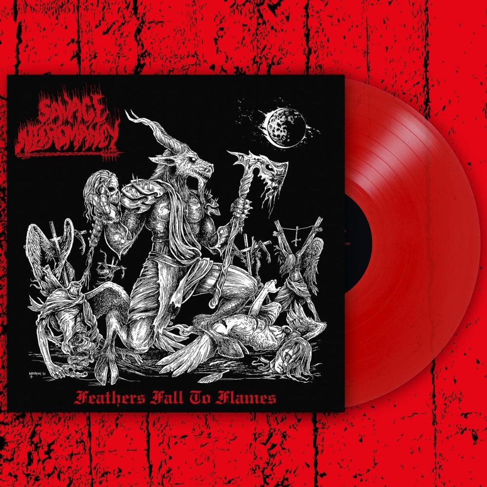 Savage Necromancy - Feathers Fall to Flames - LP COLORED - 20 Buck Spin