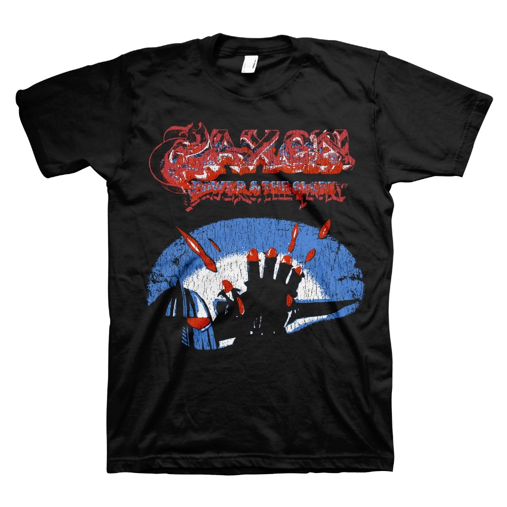 Saxon - Power & Gloyy Vintage - T shirt - Vision Merch