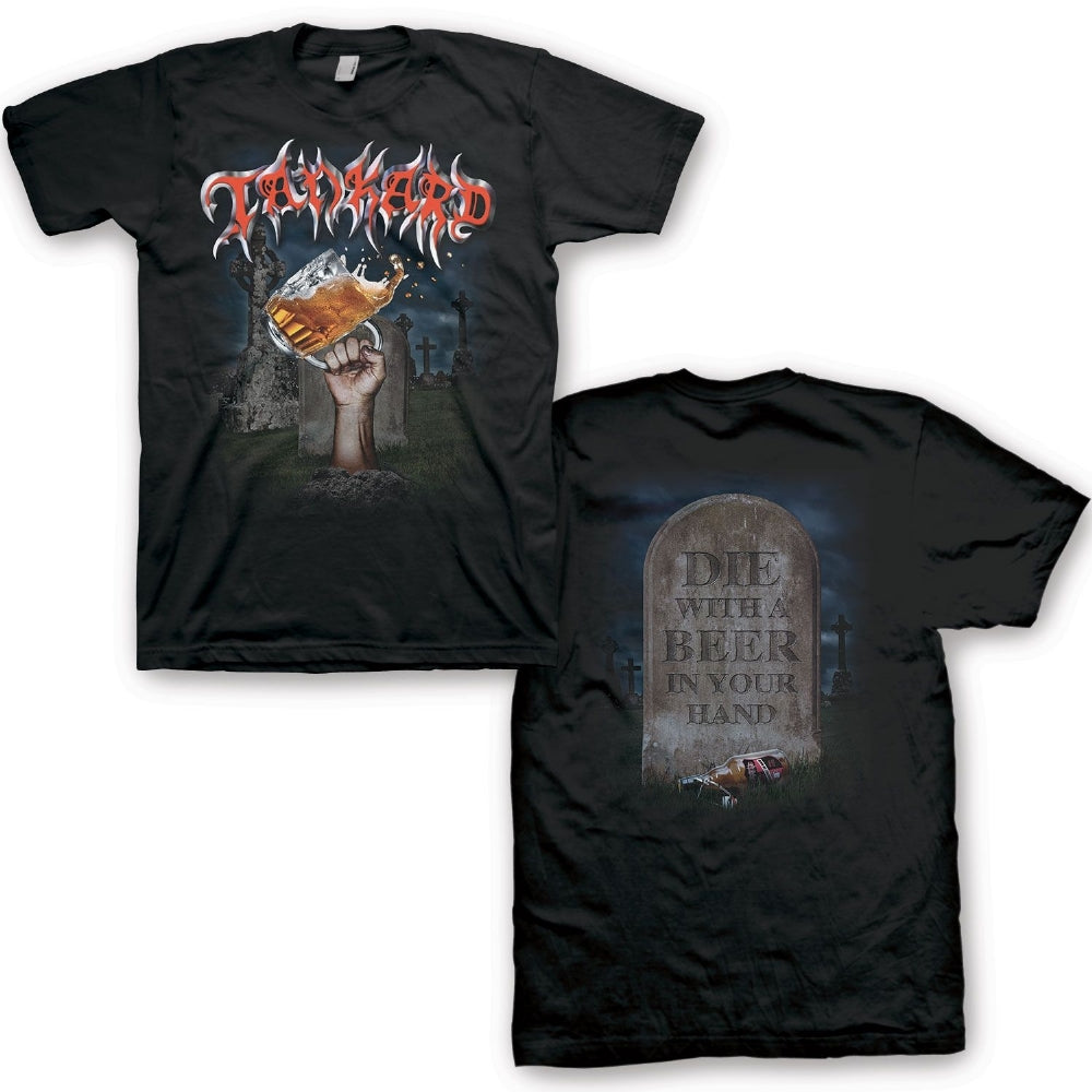 Tankard - Die With A Beer - Tee - T shirt - Vision Merch