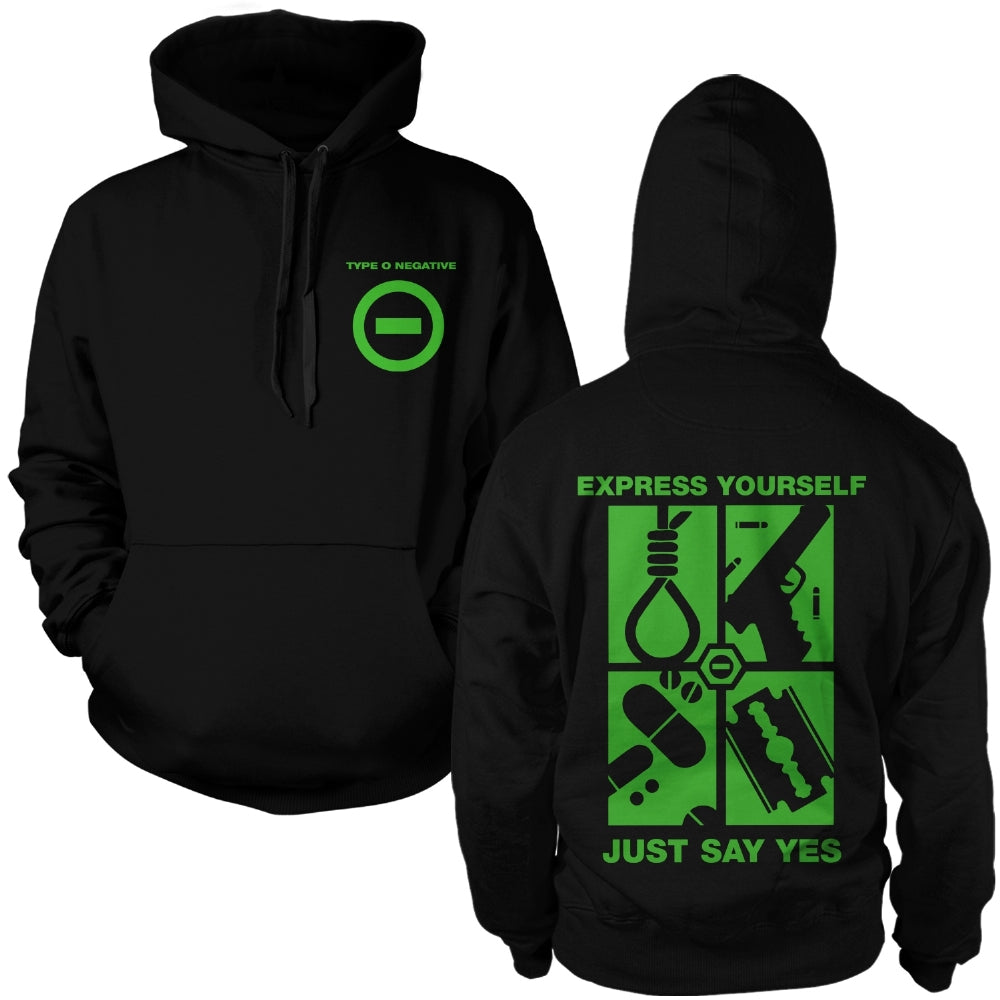 Type O Negative - Just Say Yes - Hoodie - Hooded Sweat Shirt - Vision Merch
