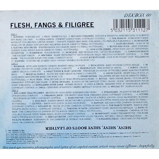 Various Artists - Flesh, Fangs & Filigree - 3CD SLIPCASE - Imported - Image 2