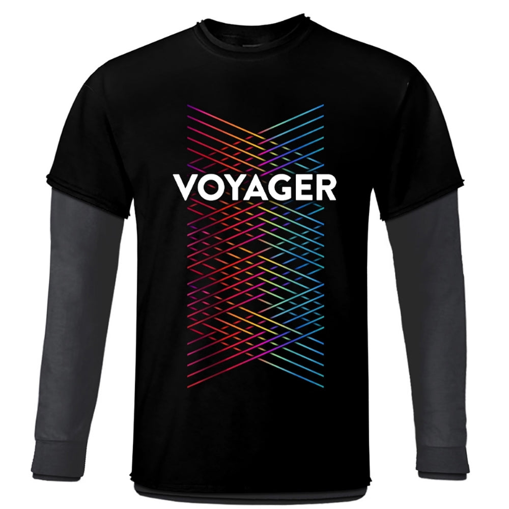 Voyager - Lines - Baseball Longsleeve - SEASON OF MIST