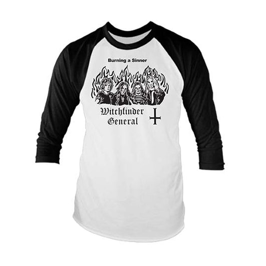 Witchfinder General - Burn a Witch (Raglan) - T Shirt Jersey - Vision Merch