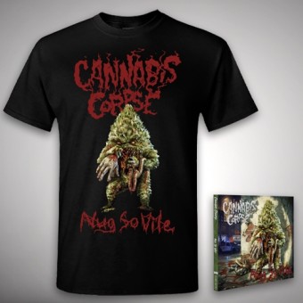 Cannabis Corpse - Nug So Vile Bundle - CD + T Shirt bundle (Men)