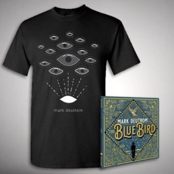 Mark Deutrom - The Blue Bird + Eyes - CD DIGIPAK + T Shirt bundle (Men)